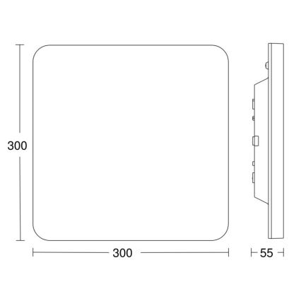 Steinel 067731- LED Aptumšojama lampa ar sensoru RS PRO R20 PLUS 15,86W/230V IP40 4000K