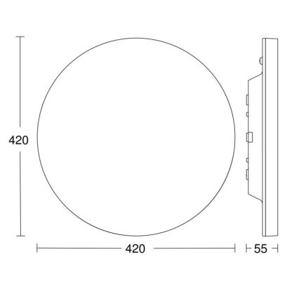 Steinel - LED Aptumšojama griestu lampa ar sensoru RSPROR30BASICSC 23,22W/230V IP40 3000K