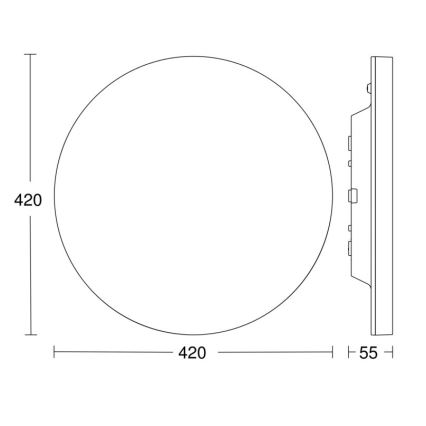 Steinel - LED Aptumšojama griestu lampa ar sensoru RSPROR30QBASICSC 23,26W/230V IP40 4000K