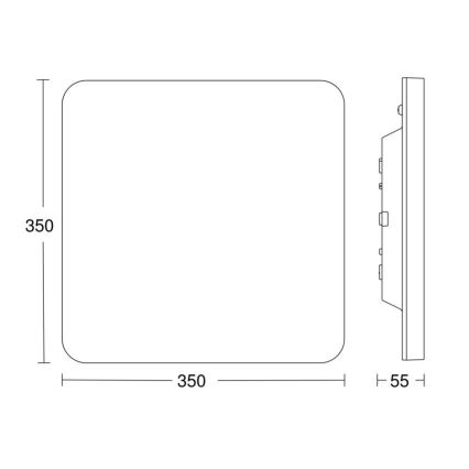 Steinel 067786 - LED Aptumšojama lampa ar sensoru RS PRO R30 Q plus SC 23,9W/230V 3000K IP40