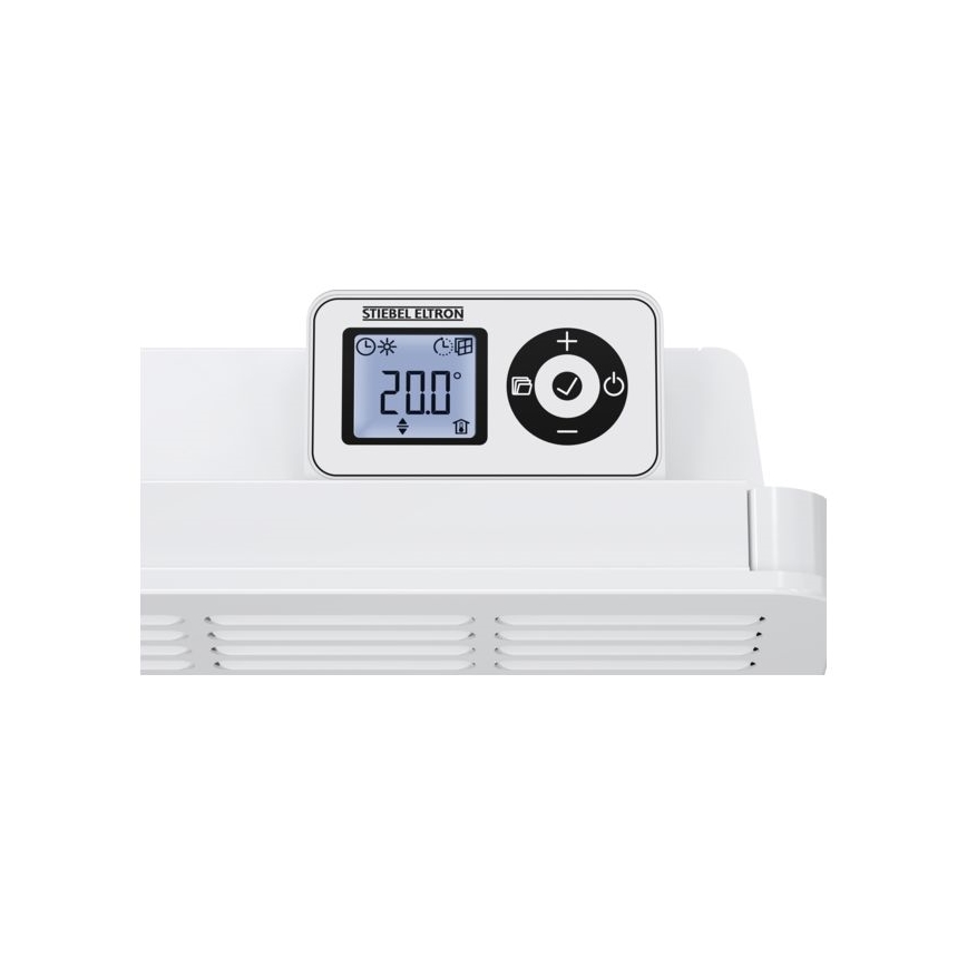 Stiebel Eltron - Sienas konvektors ar LCD ekrānu un elektronisko termostatu 500W/230V IP24