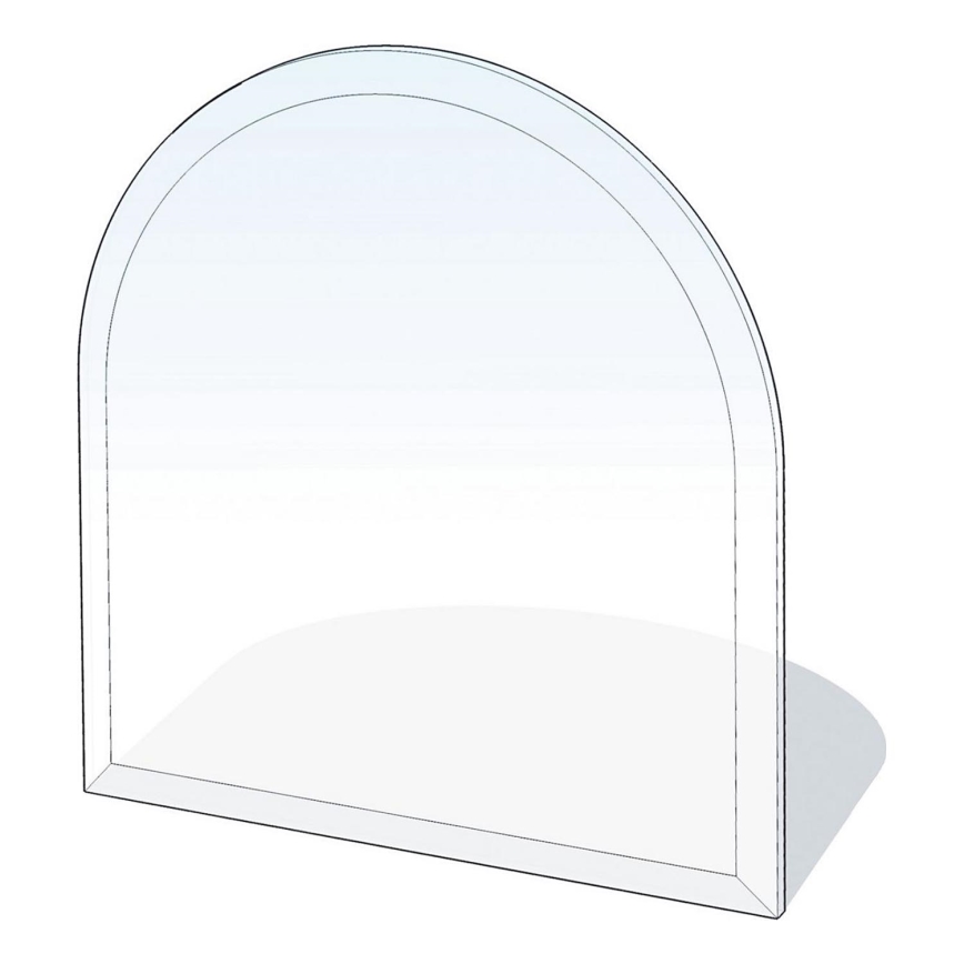 Stikls zem kamīna 1000x1000x6 mm pusloks