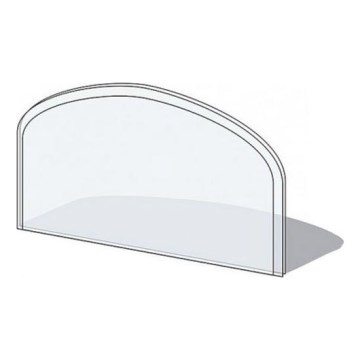 Stikls zem kamīna 1000x550x6 mm pusloks