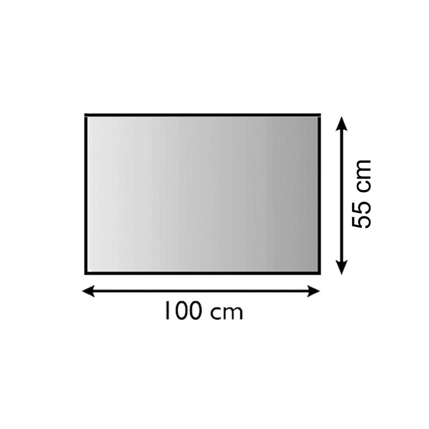 Stikls zem kamīna 1000x550x6 mm taisnstūris