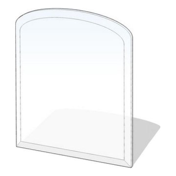 Stikls zem kamīna 1200x1000x6 mm pusloks