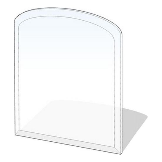 Stikls zem kamīna 1200x1000x6 mm pusloks