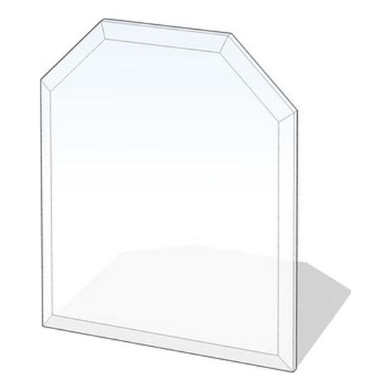 Stikls zem kamīna 1200x1000x8 mm