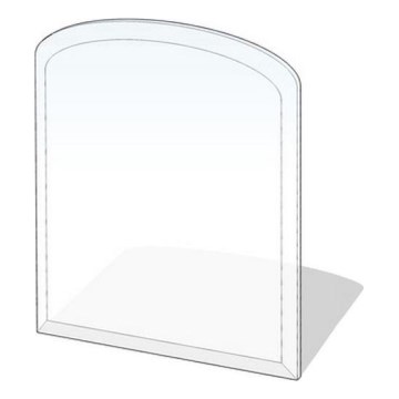 Stikls zem kamīna 1200x1000x8 mm pusloks
