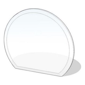 Stikls zem kamīna 1200x1050x8 mm pusaplis