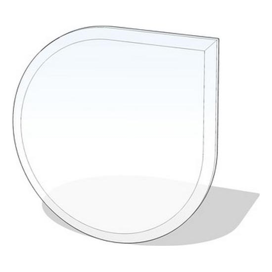 Stikls zem kamīna 1250x1250x8 mm asaras