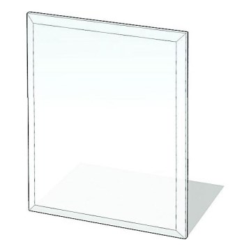Stikls zem kamīna 900x750x8 mm taisnstūris