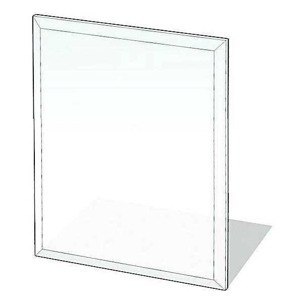 Stikls zem kamīna 900x750x8 mm taisnstūris