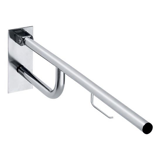 Stiprinājums ar turētāju 10,3x25,3 cm no nerūsējošā tērauda / sudraba