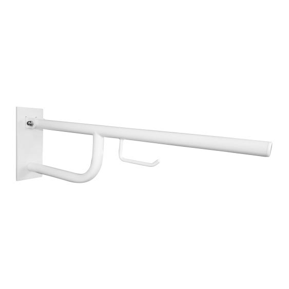 Stiprinājums ar turētāju 10x25 cm, balts