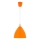 Strāvas kabelis EDI 1xE27/60W/230V 90 cm oranžs