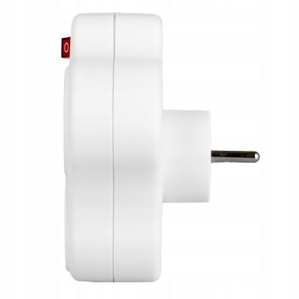 Strāvas sadales bloks ar slēdzi — 3 kontaktligzdas