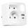 Strāvas sadalītājs ar 2 kontaktligzdām + USB-C + USB-A un LED apgaismojumu LED/0,5W/230V 3000K