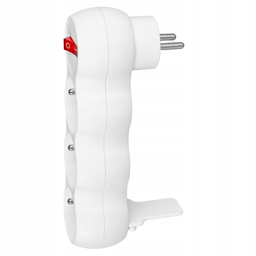 Strāvas sadalītājs ar slēdzi, 3 kontaktligzdas