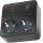 Strāvas sadalītājs ar slēdzi LINEA, 2x 230 V + 3x USB (A/C), SCHUKO — melns