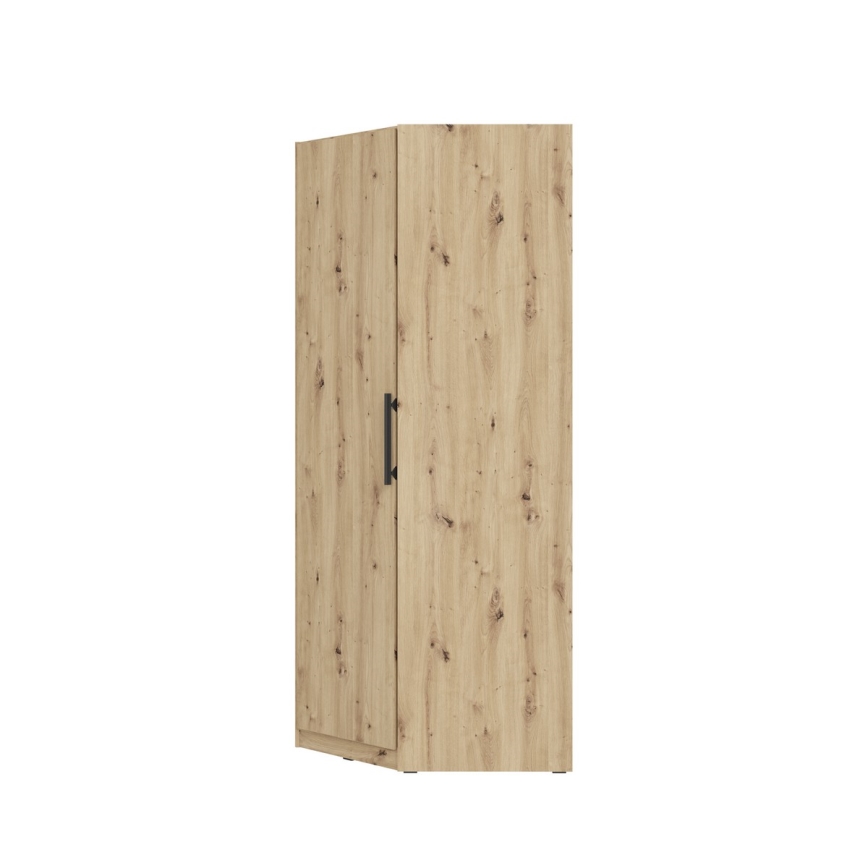 Stūra drēbju skapis MARO 94x213 cm Artisan ozols
