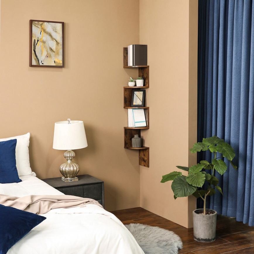 Stūra sienas plaukts SNAKE brūns