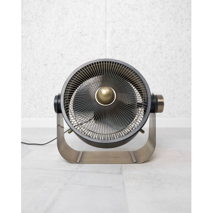 Stylies - Grīdas ventilators CASTOR 40W/230V melns