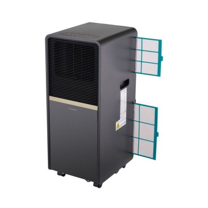 Stylies - Pārvietojamais gaisa kondicionieris POLARIX 1000W/230V 9000 BTU melns + tālvadības pults