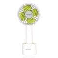 Stylies - Uzlādējamais rokas ventilators LACERTA 4W/5V 2500 mAh balts