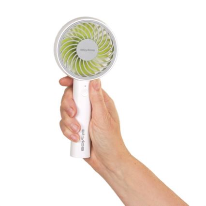 Stylies - Uzlādējamais rokas ventilators LACERTA 4W/5V 2500 mAh balts