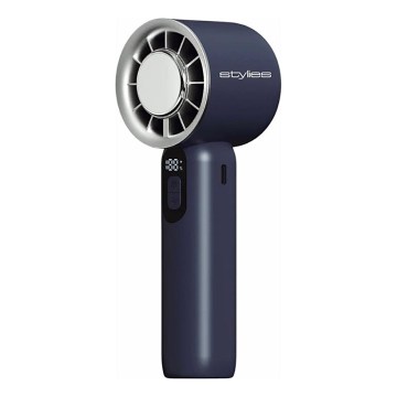 Stylies - Uzlādējams rokas ventilators LACERTI 8W/5V 3000 mAh zils