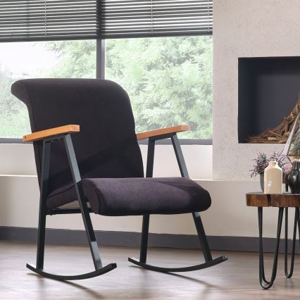 Šūpuļkrēsls LUNI melns