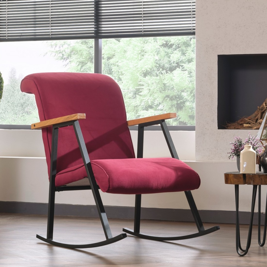 Šūpuļkrēsls LUNI sarkans