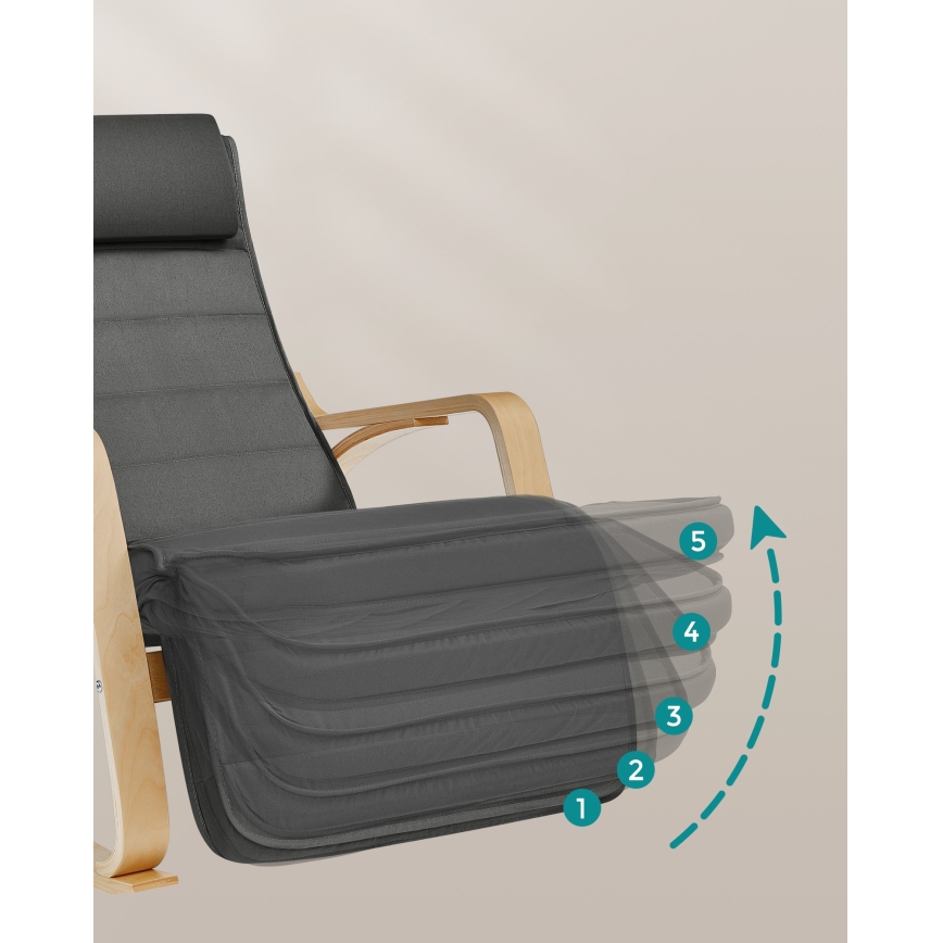 Šūpuļkrēsls RESTLY tumši pelēks