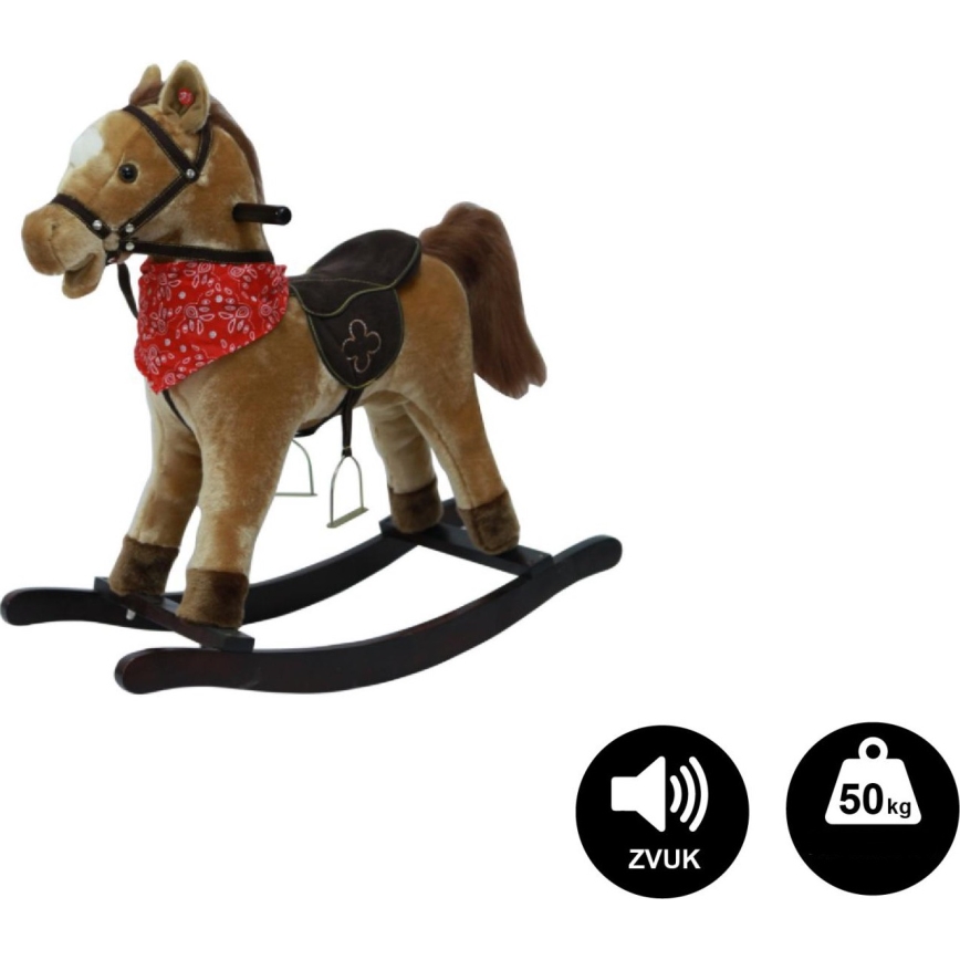 Šūpuļzirgs ar melodiju 3xAA