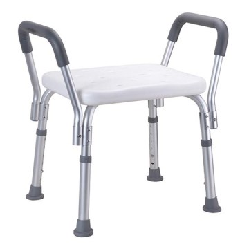 Taburete 55,5x56 cm sudraba/balta