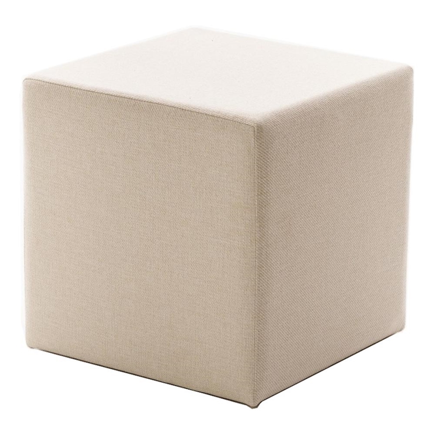 Taburete CUBI 40x40 cm krēmkrāsas