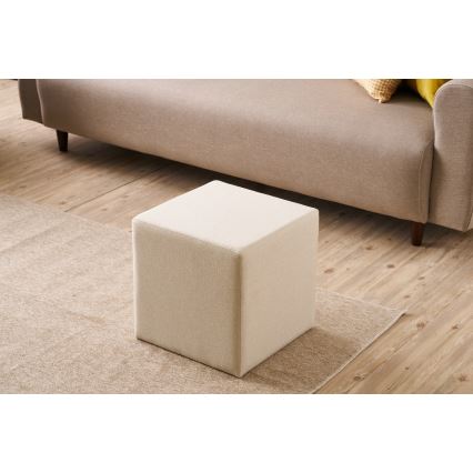 Taburete CUBI 40x40 cm krēmkrāsas