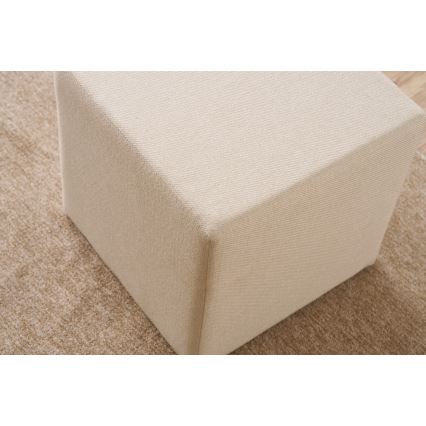 Taburete CUBI 40x40 cm krēmkrāsas