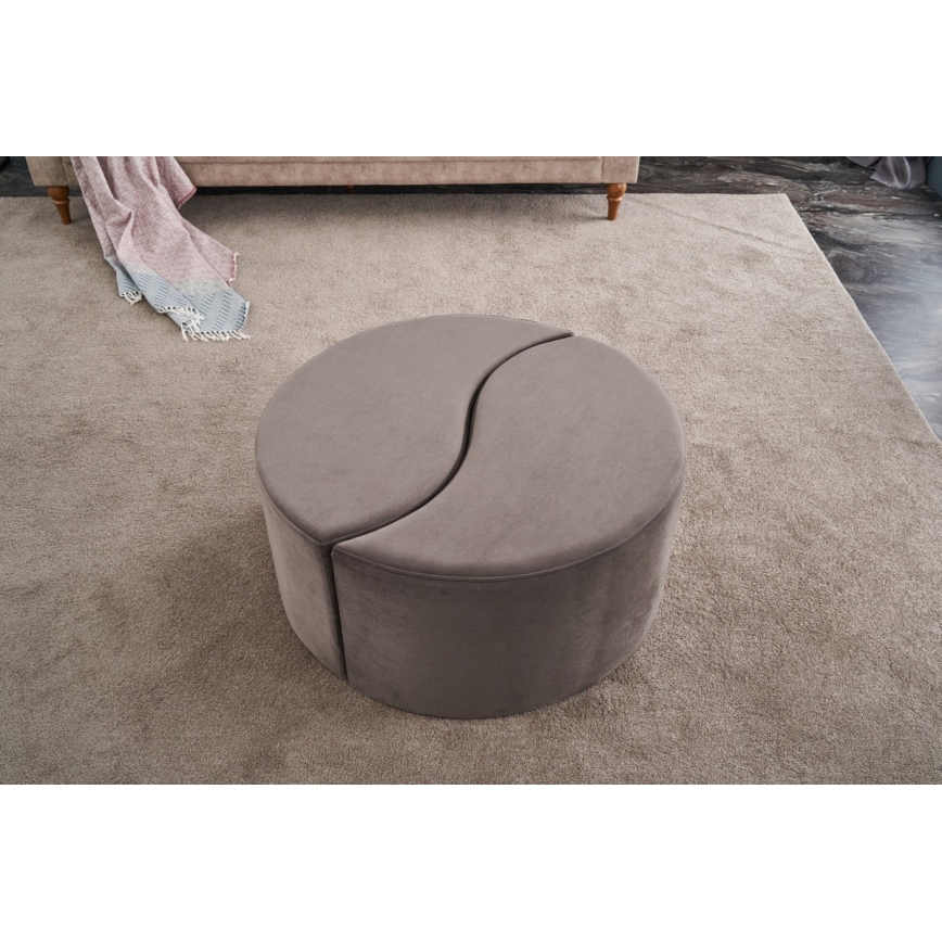 Taburete JING diametrs 80 cm brūna
