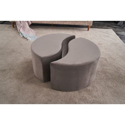 Taburete JING diametrs 80 cm brūna
