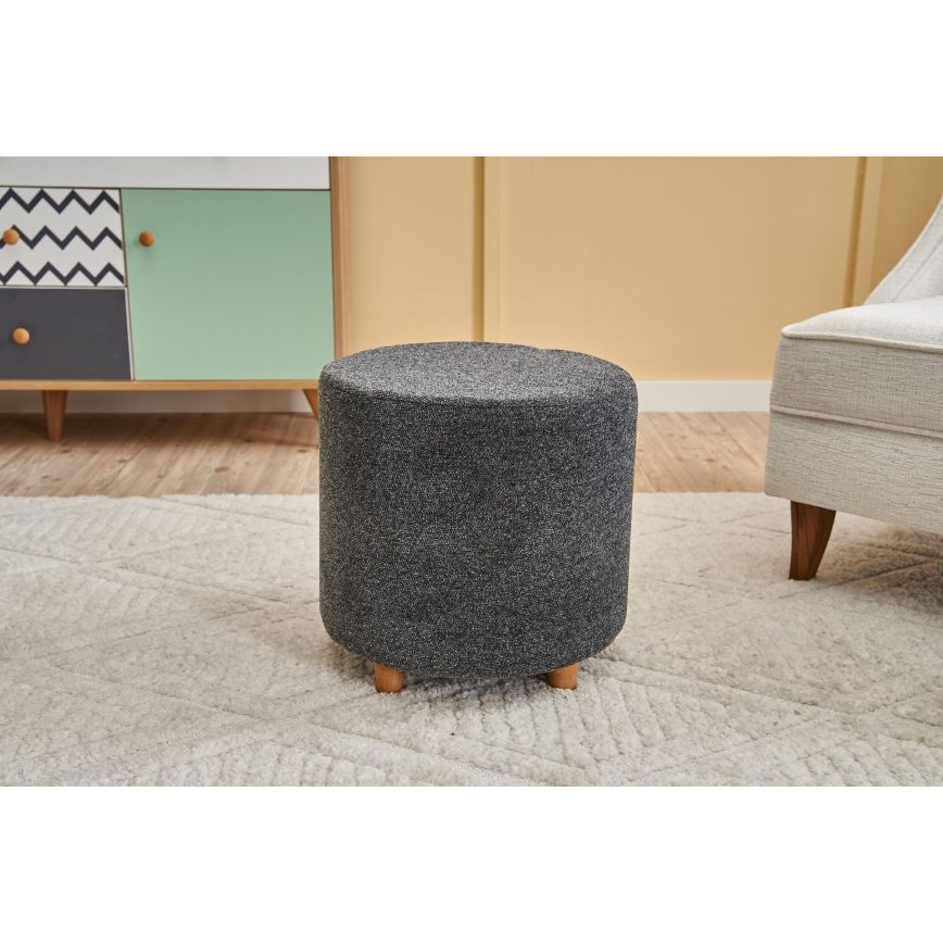 Taburete KIMA, diametrs 40 cm, antracīts