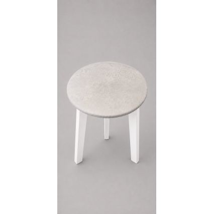 Taburete KUBE Ø 36 cm balta/krēmkrāsaina