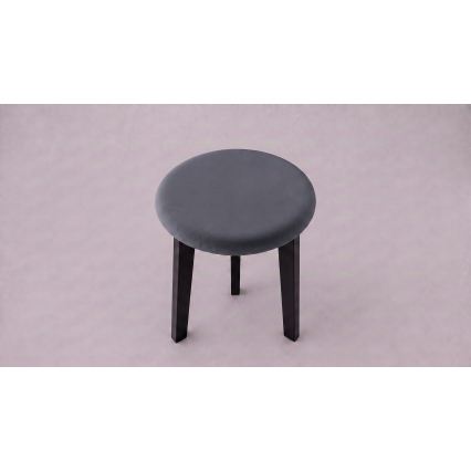 Taburete KUBE Ø 36 cm melna/antracīta