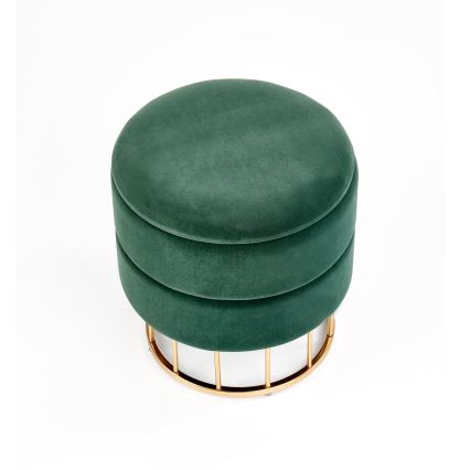 Taburete MINTY d. 37 cm zaļa/zelta