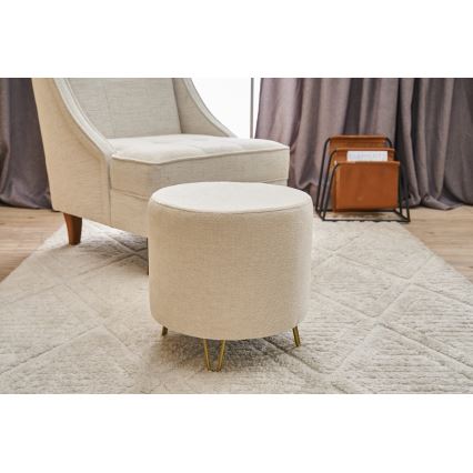 Taburete NANI, Ø 40 cm, krēmkrāsaina