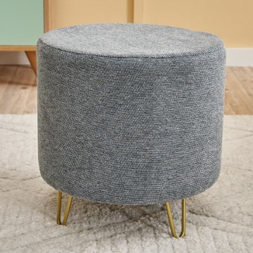 Taburete NANI, Ø 40 cm, pelēka