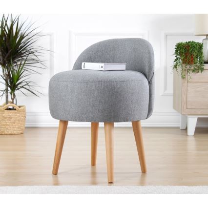 Taburete NIKI Ø 46 cm pelēka