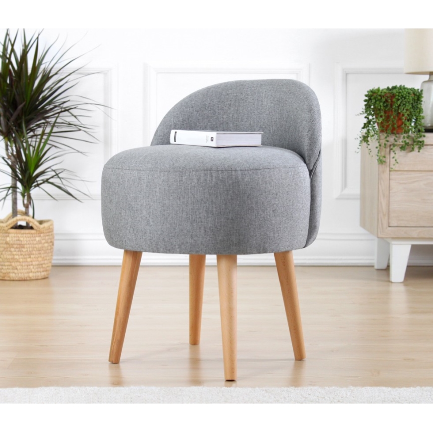 Taburete NIKI Ø 46 cm pelēka
