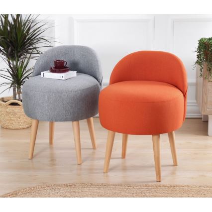 Taburete NIKI Ø 46 cm pelēka