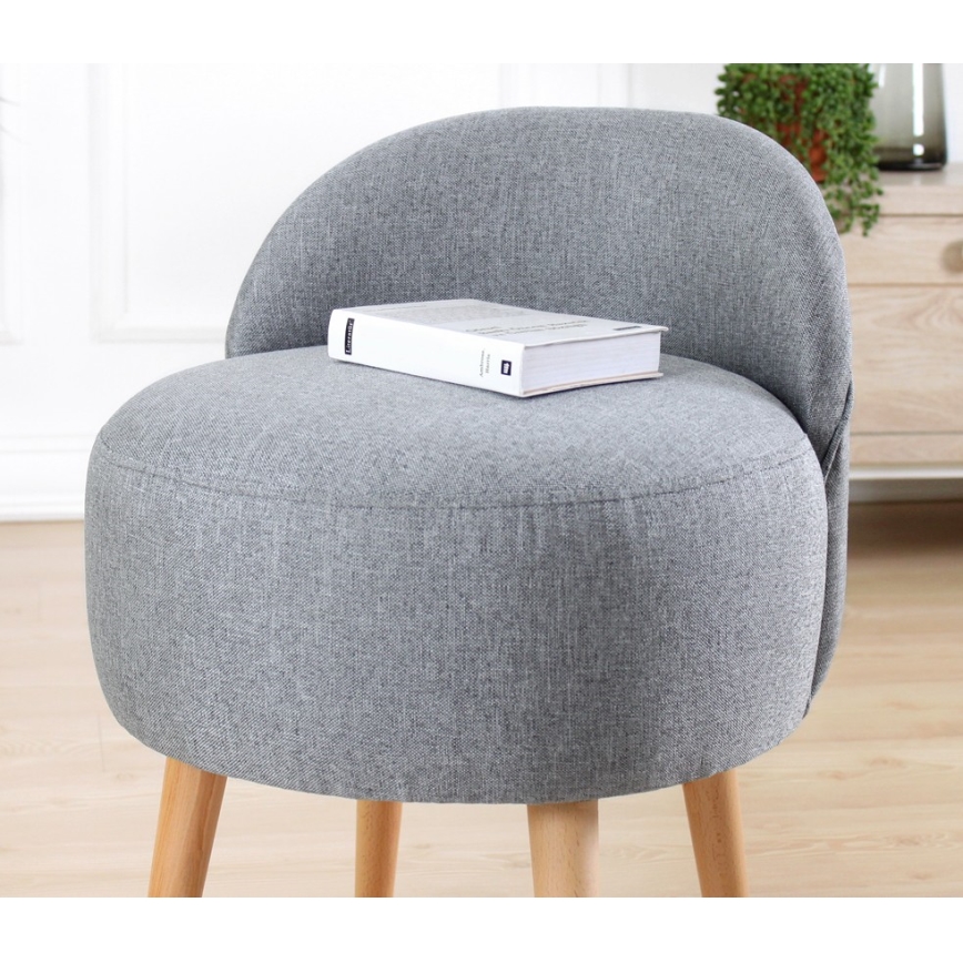 Taburete NIKI Ø 46 cm pelēka